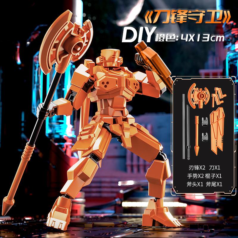 

3D Printed Knight Mannequin Dummy Multi-Jointed Movable Shapeshift Robot Warrior 13 Action Figure Ornament Decoration For Kids