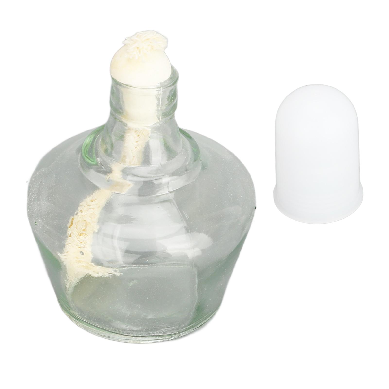 

Спиртовка горелка 150 мл стеклянная спиртовая лампа лабораторная нагревательная бутылка с 5 сменными фитилями 1