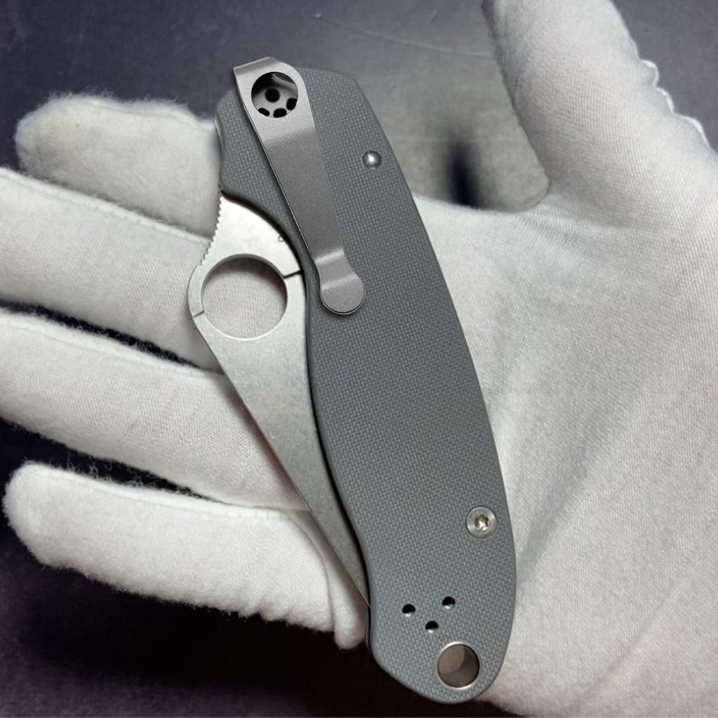 Tytanowy klips tylny Akcesoria DIY Składany nóż kieszonkowy Narzędzie Klipsy tylne do Recons