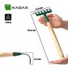 KADAX Metal Garden Rake 6-Tine Handle