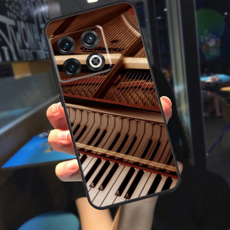 Piano Keys Keyboard design Funda For OnePlus 12R 13 R 12 11 9 10 Pro 8T 9RT 10T OnePlus Nord 4 CE 2 3 Lite N20 N30 Case