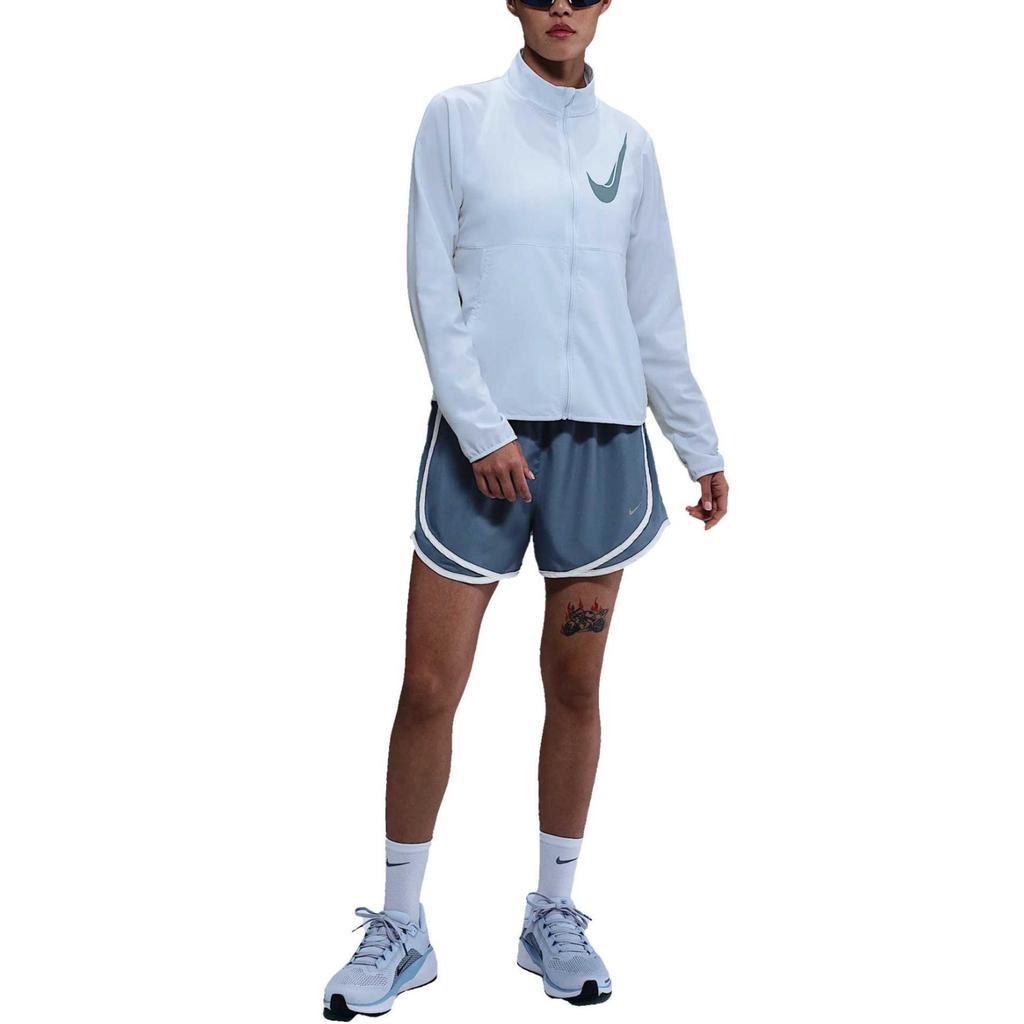 Nike Swoosh Skin-Friendly Fashion Versatile Simple Long Sleeve Jacket Women Jacket Blue HJ2229-423