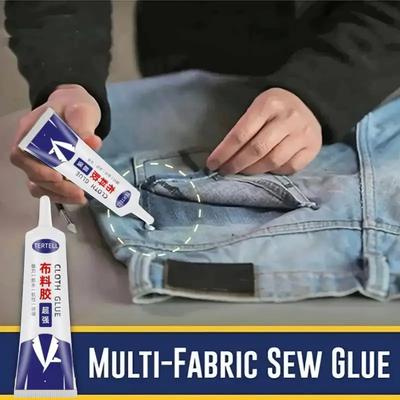1 szt. Klej do tkanin Wysokiej jakości Wielofunkcyjny Szwy do szybkiego łączenia i naprawy Ubrania Denim Sztuczna skóra i Tkanina