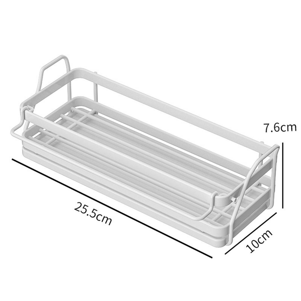Soap Dispenser Caddy Organizer with Drain Tray,Countertop Soap Dish Rack Drainer for Brushes,Dish Cloth, Bottle,Sink Stoppers