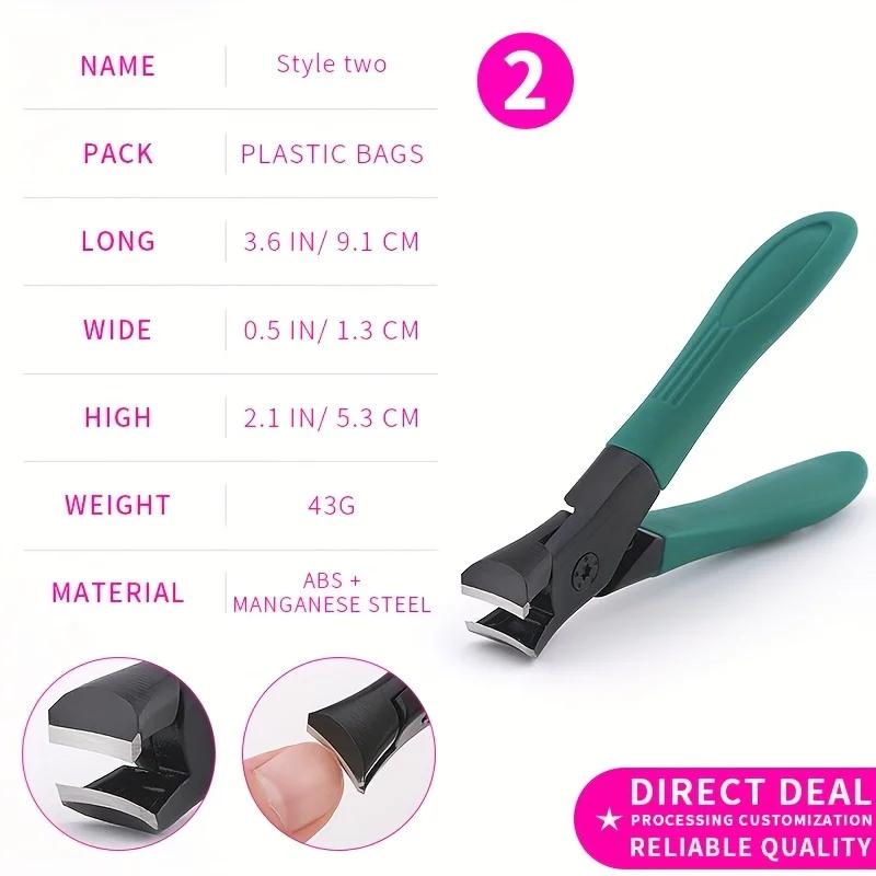 Ultra Sharp Portable Cutters, Stainless Steel, Wide Jaw Opening, Anti-slip, Finger Cutters for Women and Men