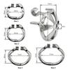 Super Small Stainless Steel Male Chastity Device, Ergonomic Base Ring Cock Cage, Penis Ring Lock, Stealth Lock Chastity Belt M146