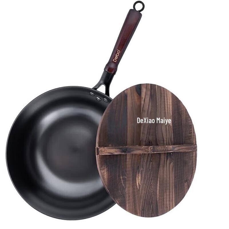 

Debo 32cm Non-Stick Cast Iron Wok