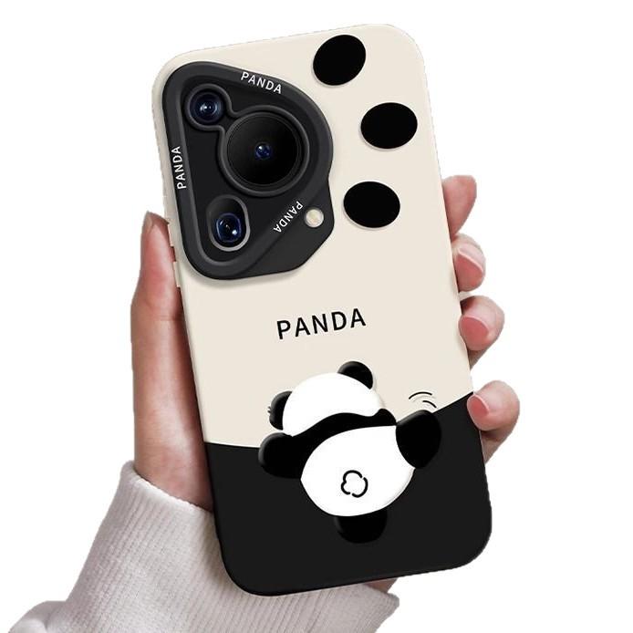Kompatibel mit Huawei Pura 80 Handyhülle Neu 80 Pro Panda P70 Nische P70 Pro Niedlich 60 Stoßfest Trendig Lustig