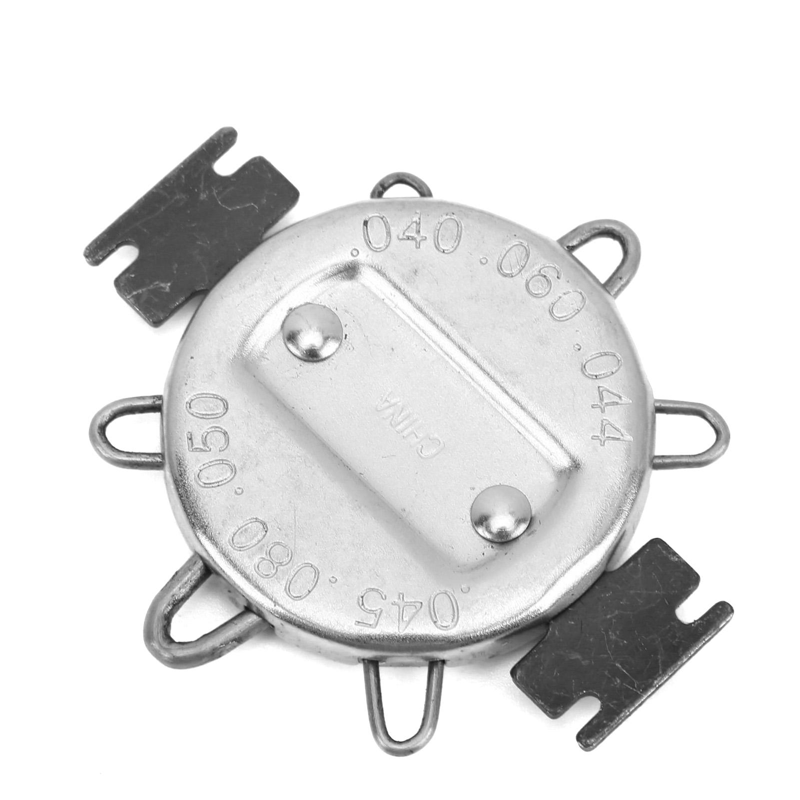 

Щуп для свечей зажигания 0,64–1,14 мм 0,025–0,045 дюйма Мотоциклетные аксессуары для измерения регулировки Черный Серебристый