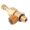 Brass 5000Psi M18x1.5 High Pressure Switch Valve with Gold 8mm Female Connector for CO2 Inflatable
