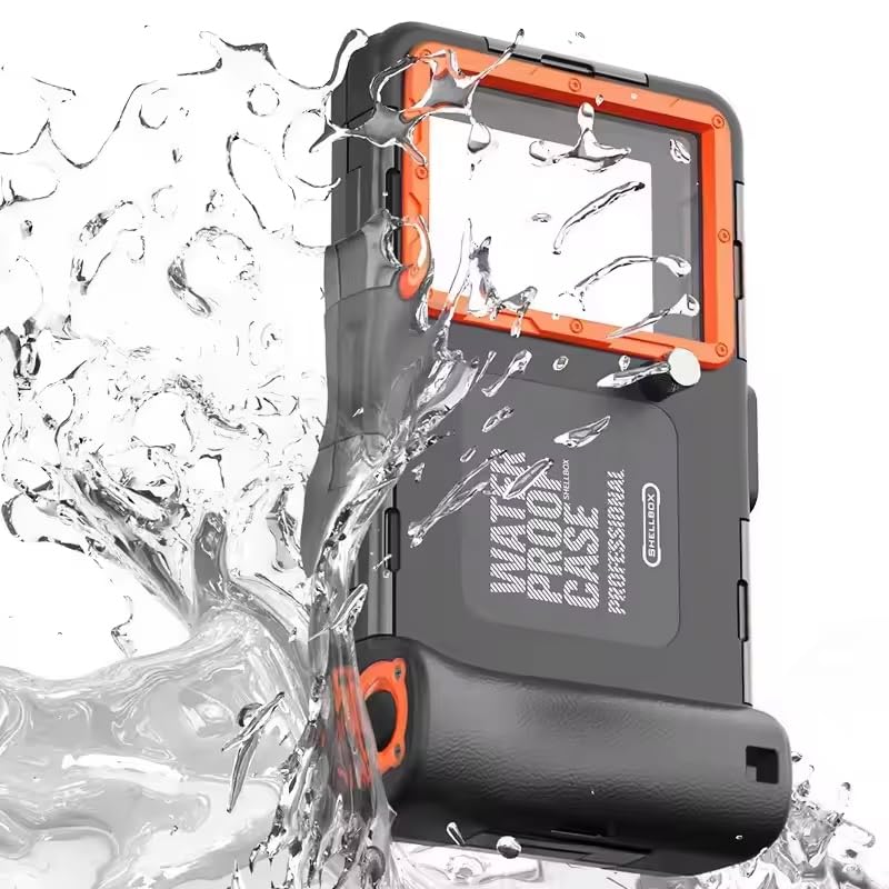 zmart Waterproof Phone Case Holster 15m Diving Swimming Premium Protective Housing with Strap for iPhone Samsung Phone Series Case Strap Waterproof