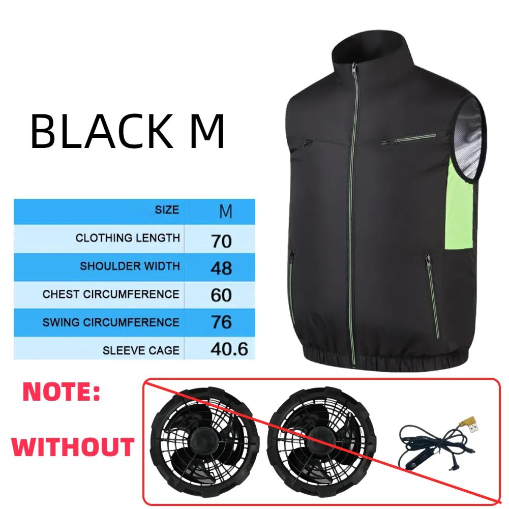2025 Cooling Vest Ice Fan Vest Heat Resistant Sleeveless Workwear Breathable Wearable Cooling Fan Vest for Hot Weather Work