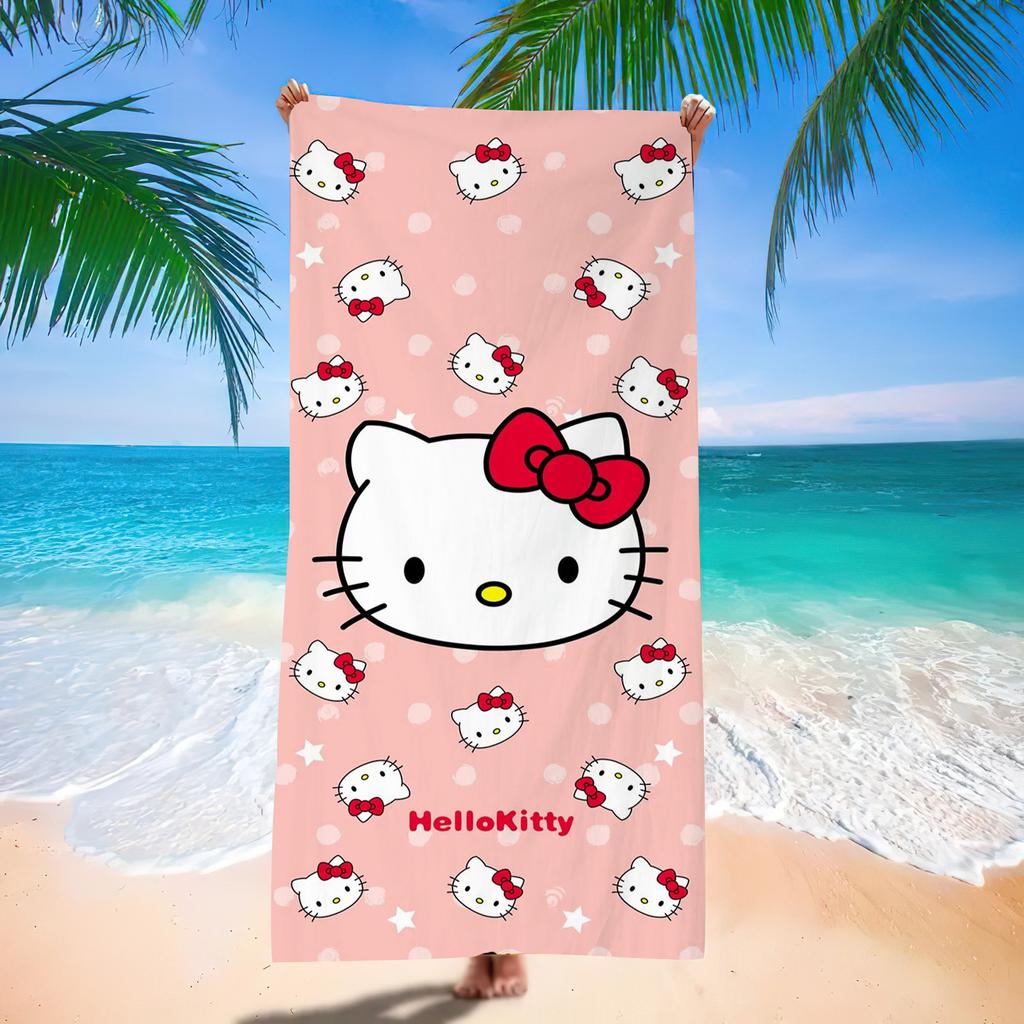 Popular Beach Towels Children'S Cartoon Quick-Drying Beach Towels Microfiber Digital Printing Bath Towels