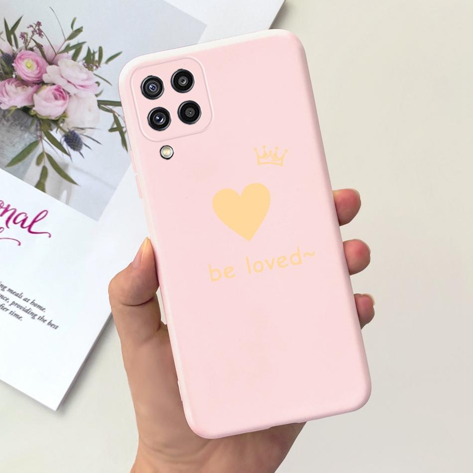 Für Samsung Galaxy M22 F22 Hülle Samsung M22 F22 4G SM-M225F E225F Mode Mond Design Weiches Silikon Schutzhülle Handyhüllen