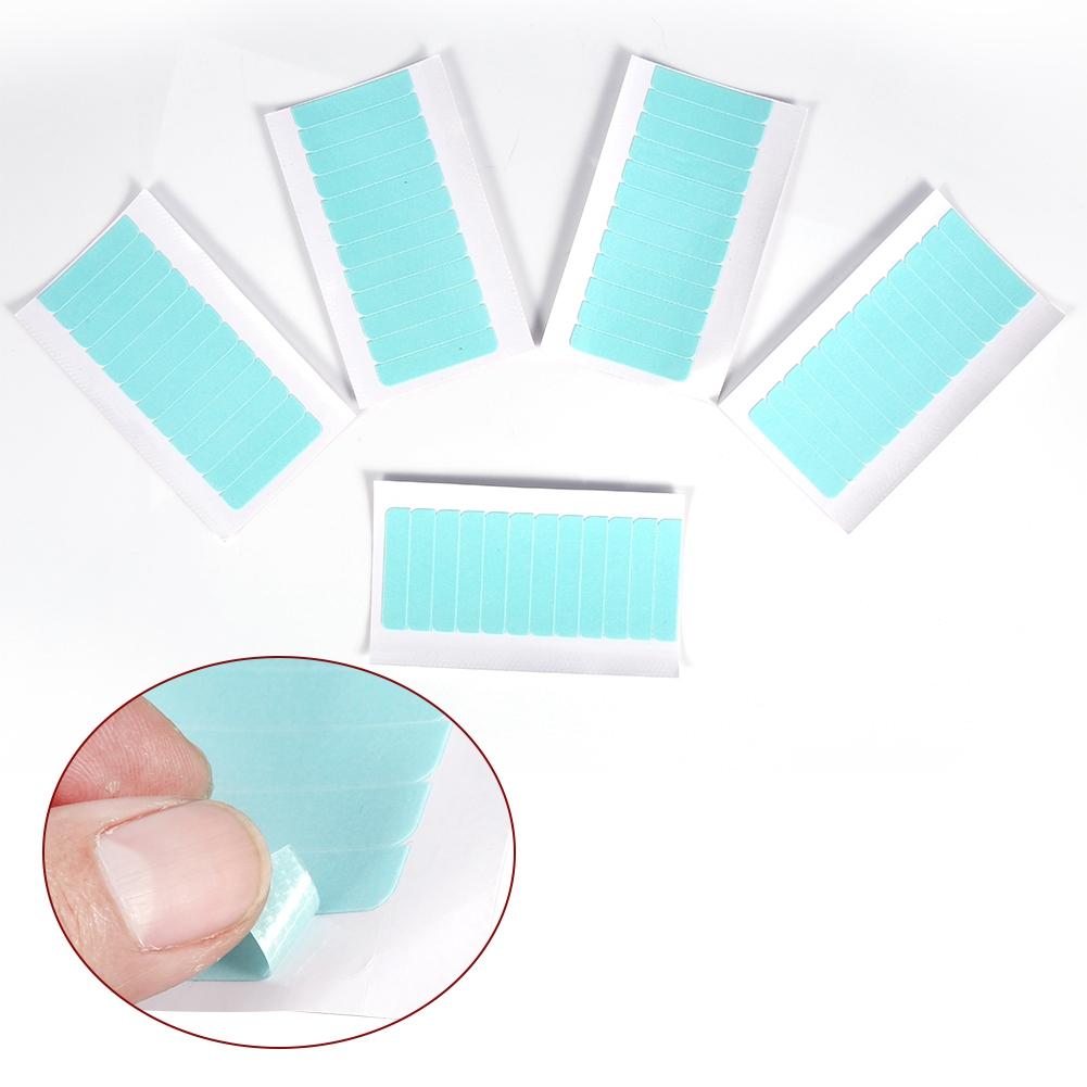 60Pcs/Set Skin Weft Hair Extension Adhesive Double Sided Super Tape Tab Beauty Tool