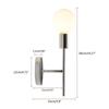 E27 4W Simple Creative Double Head Modern Personality American Aisle Bedroom Bedside Led Bathroom Industrial Style Wall Lamp