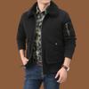 Autumn Winter Clothing Middle-aged and Elderly Men's Velvet Thick Casual Cotton-padded Clothes