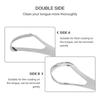 1Pcs Stainless Steel Tongue Scraper Cleaner for Fresh Breath Coated Tongue Cleaning Oral Hygiene Care Tools