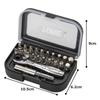 TONE BRS20 Bit Ratchet Bit 22 Pieces Set, 6.35mm (1/4") Drive, Black,