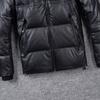Wide Shoulder Thick Soft Men Genuine Cow Leather Duck Down Coat Removable Hood Warm Winter Jacket Cowhide Leather Men's Clothing