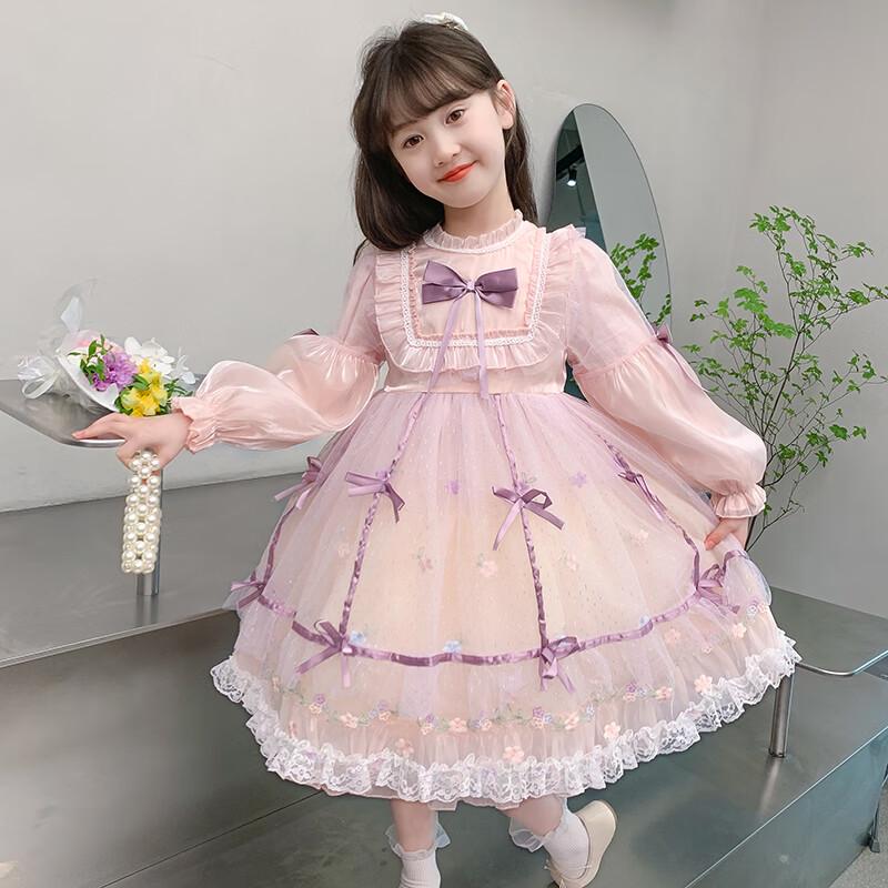 Bamino Girls' Winter Lolita Princess Dress