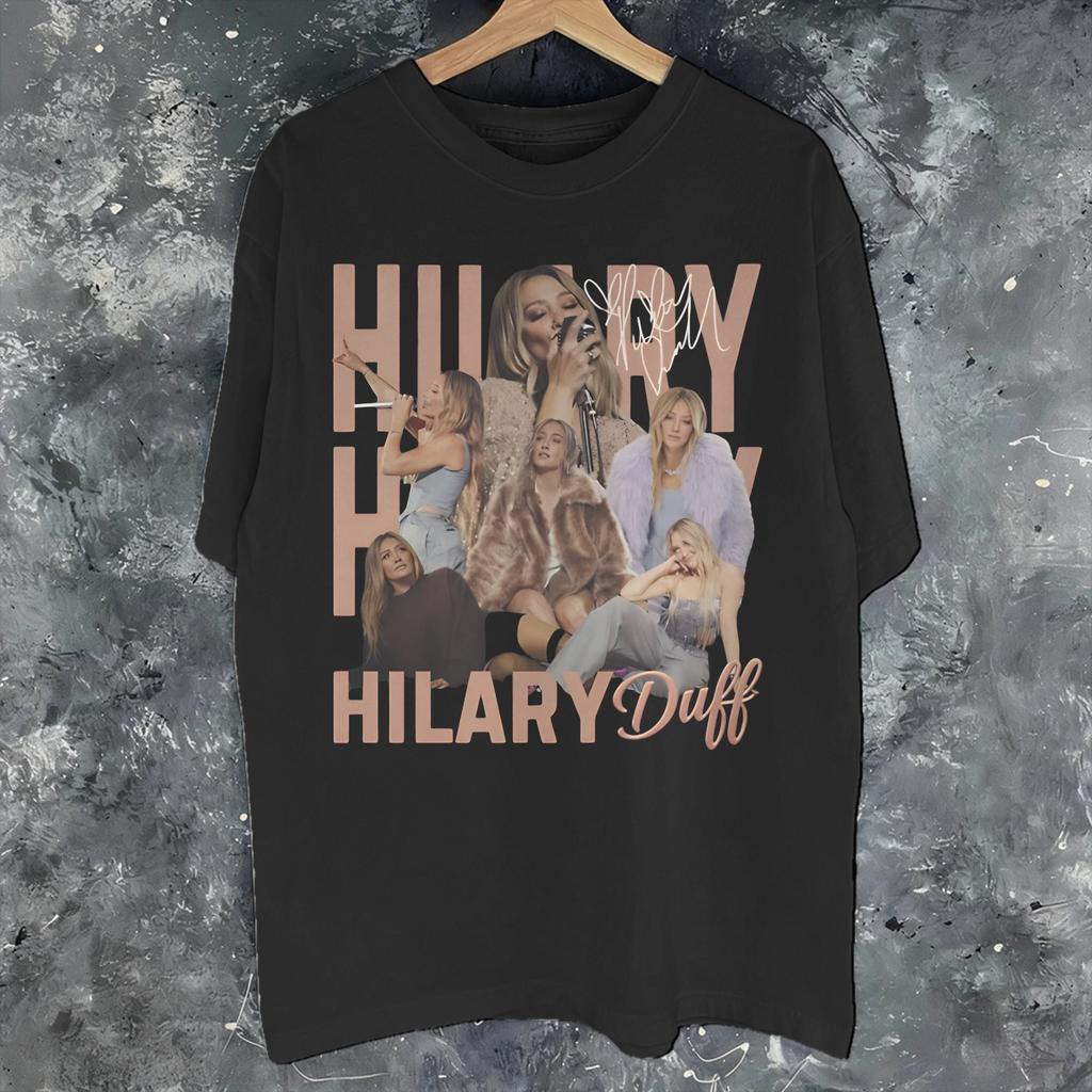 Hilary Duff The Lucky Me Tour 2026 Tee Shirt For Unisex Unisex Gift Idea T Shirts Cotton Clothing