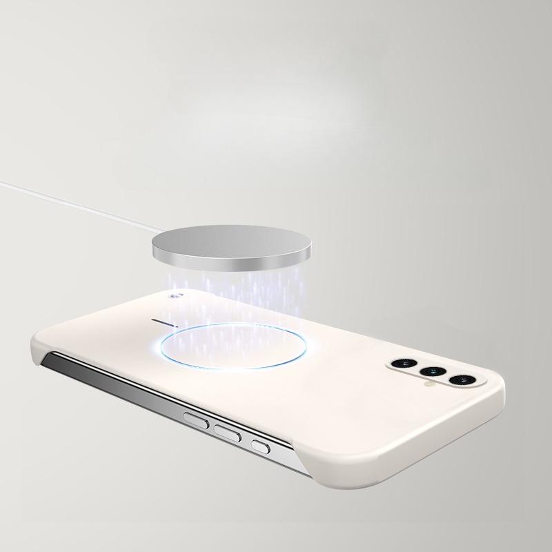 Ultra dünne rahmenlose magnetische Hülle für Samsung A56 A16 A55 A35 A15 A05 A54 A34 A24 A14 A52 A32 Magsafe Hart-PC Mattes Cover-Gehäuse