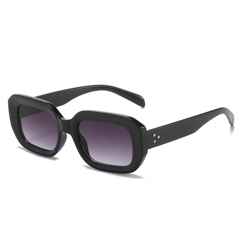 

Квадратные солнцезащитные очки, персонализированные квадратные очки с заклепками, уличные солнцезащитные очки. regular