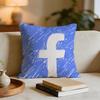 Fashion Logo FFacebook Anime Cushion Cover Short plush pillowcase for bed sofa carwashable