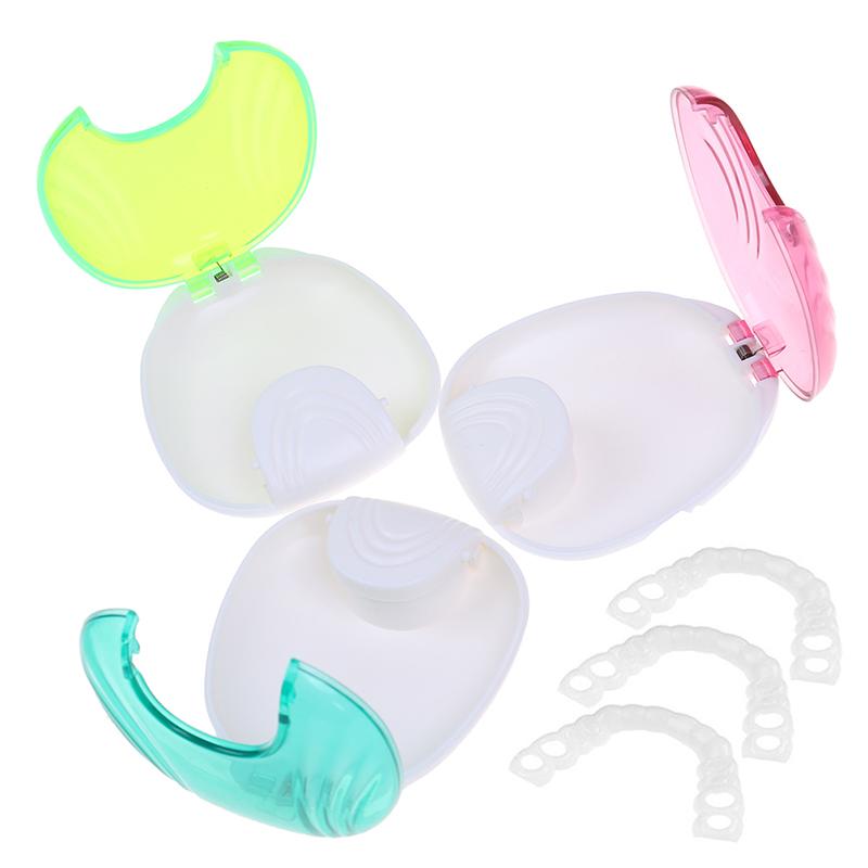 1Pcs Dental False Teeth Cleaning Box Denture Bath Container Retainer Holder Case