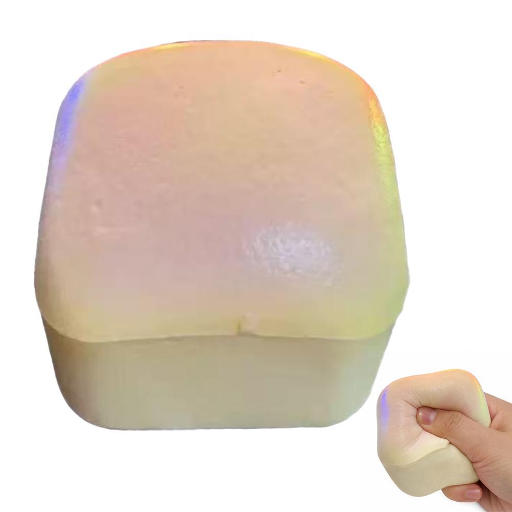 Toast Slow Rebound Squishy Stress Ball Toys Simulation Bread Model Sensory Toy Anxiety Relief Desk Toy Gifts Adults Toy
