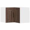 Lucca Corner Wall Cabinet Brown Oak Finish 57 X 57 X 40 Cm Particleboard