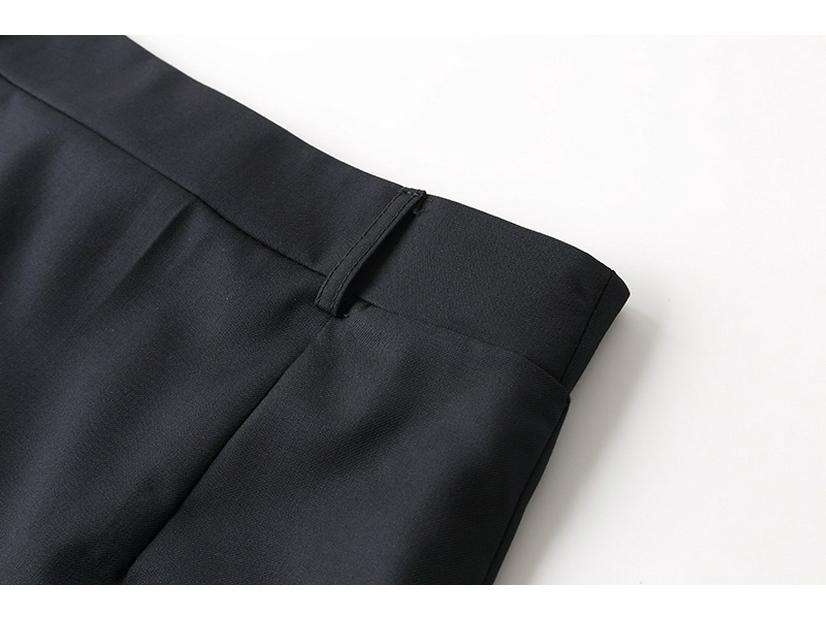 Serge Fabric Professional Summer Skirt Suit: Hip-hugging Short Formal Skirt