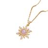 Modern Sunflower Pendant Necklace Trendy Flower Pendant Necklace Accessory Ideal for Dates and Special Occasions