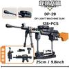Technical Building Blocks Toys Gun AK47 Revolver Submachine Sniper Barrett WW2 Military Army War SWAT Weapon Model  for Children