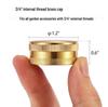 3/4" Female Brass Garden Hose Cap Plug
