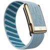 Suitable for Whoop 5.0 Wristband Strap, Nylon Woven Elastic Mg Sports Replacement Wristband with Bright Silver U-shaped Metal