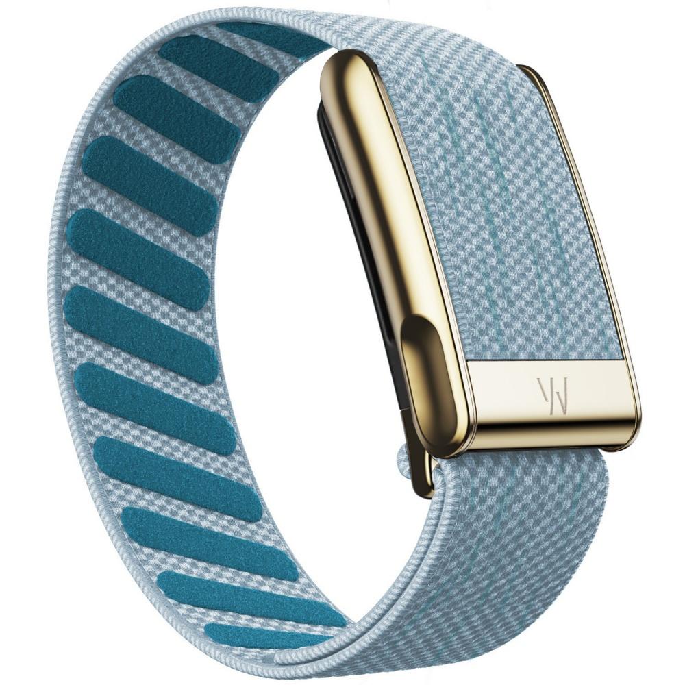 Suitable for Whoop 5.0 Wristband Strap, Nylon Woven Elastic Mg Sports Replacement Wristband with Bright Silver U-shaped Metal
