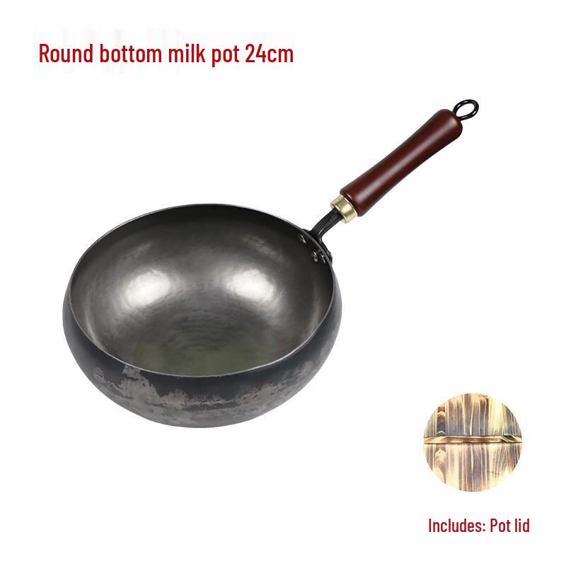 Hand-Forged Uncoated Iron Wok