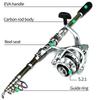 Portable Telescopic Fishing Rod & Reel Set with Soft Bait, Hook, and Line for Long Cast Sea Fishing