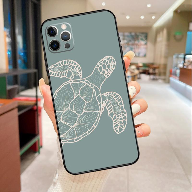 Sea Turtle Phone Case For iPhone 17 Air 16 15 13 11 12 14 Pro Max mini 15 16 Plus 16e Protective Cover