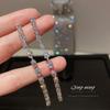 Exquisite Quastenohrringe mit Silbernadel und Diamanten: Europäischer & Amerikanischer Stil, Trendig, Auffällig & Einzigartiger Ohrschmuck für Frauen