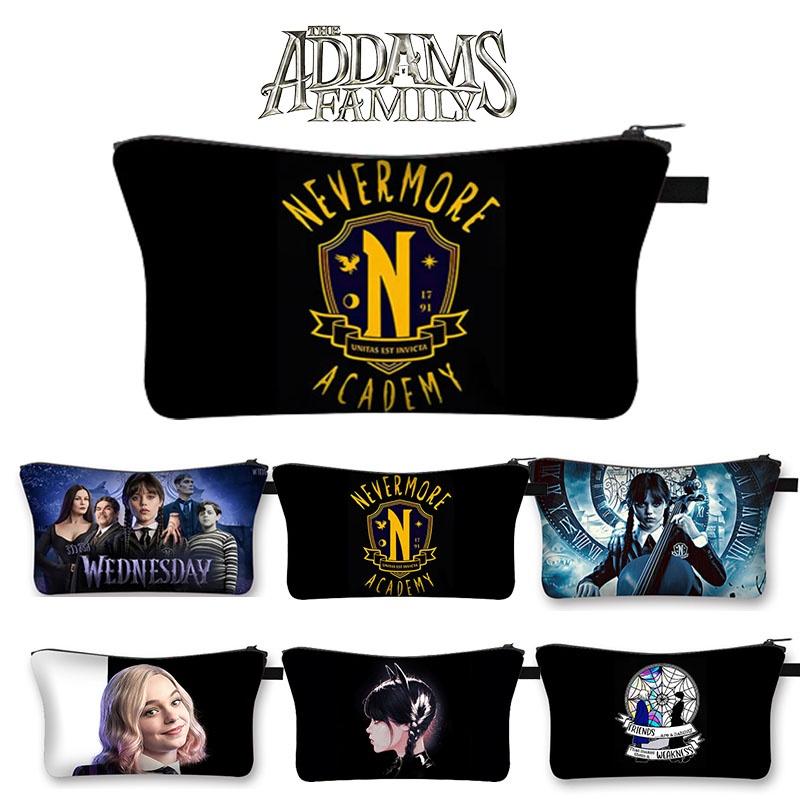 Wednesday Addams Waterproof Cosmetic Makeup Bag | Pencil Pouch | School Supplies