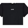 Levis Color Block Letter Jacquard Comfortable Short Sleeve T-Shirt Women T-Shirts Black A9269-0000