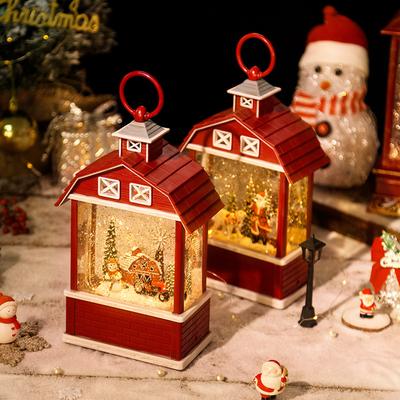 Christmas Eve Barn Music Box Santa House Children's Birthday Gifts Music Box Crystal Ball