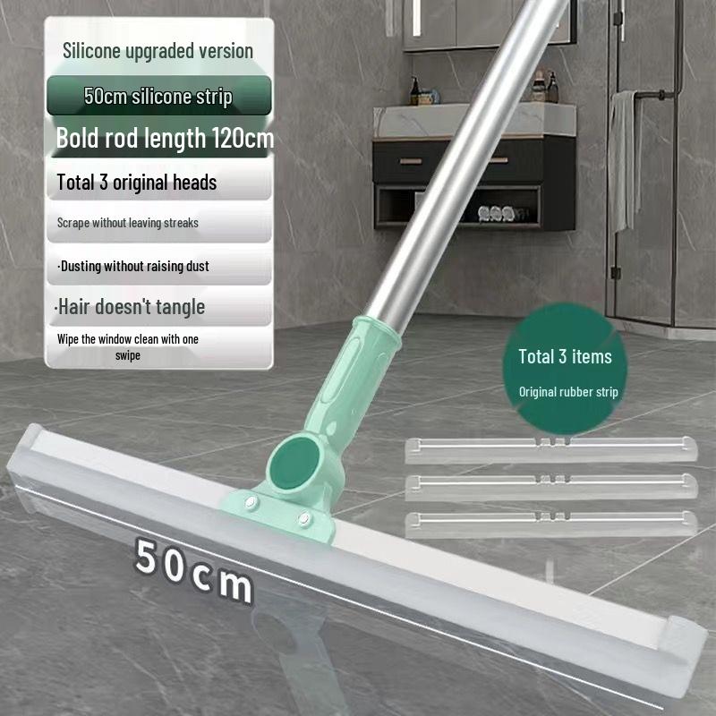 XL Silicone Magic Broom for Home, Bathroom, and Wood Floors – Ideal for Sweeping, Hair Removal, and Water Wiping