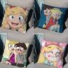 Cute Star Vs the Forces of Evil Pillow Case Square DoubleSided Printing Short Plush Sofa Cushion Cover Bedroom Bedside Pillow