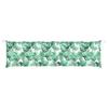 Garden Bench Cushion with Leaf Pattern 180 x 50 x 7 cm Oxford Fabric
