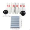 Kids Bowling Set 10 Pin and 2 Balls Motor Skills Educational Toy Outdoor Game for Ages 3 4 5