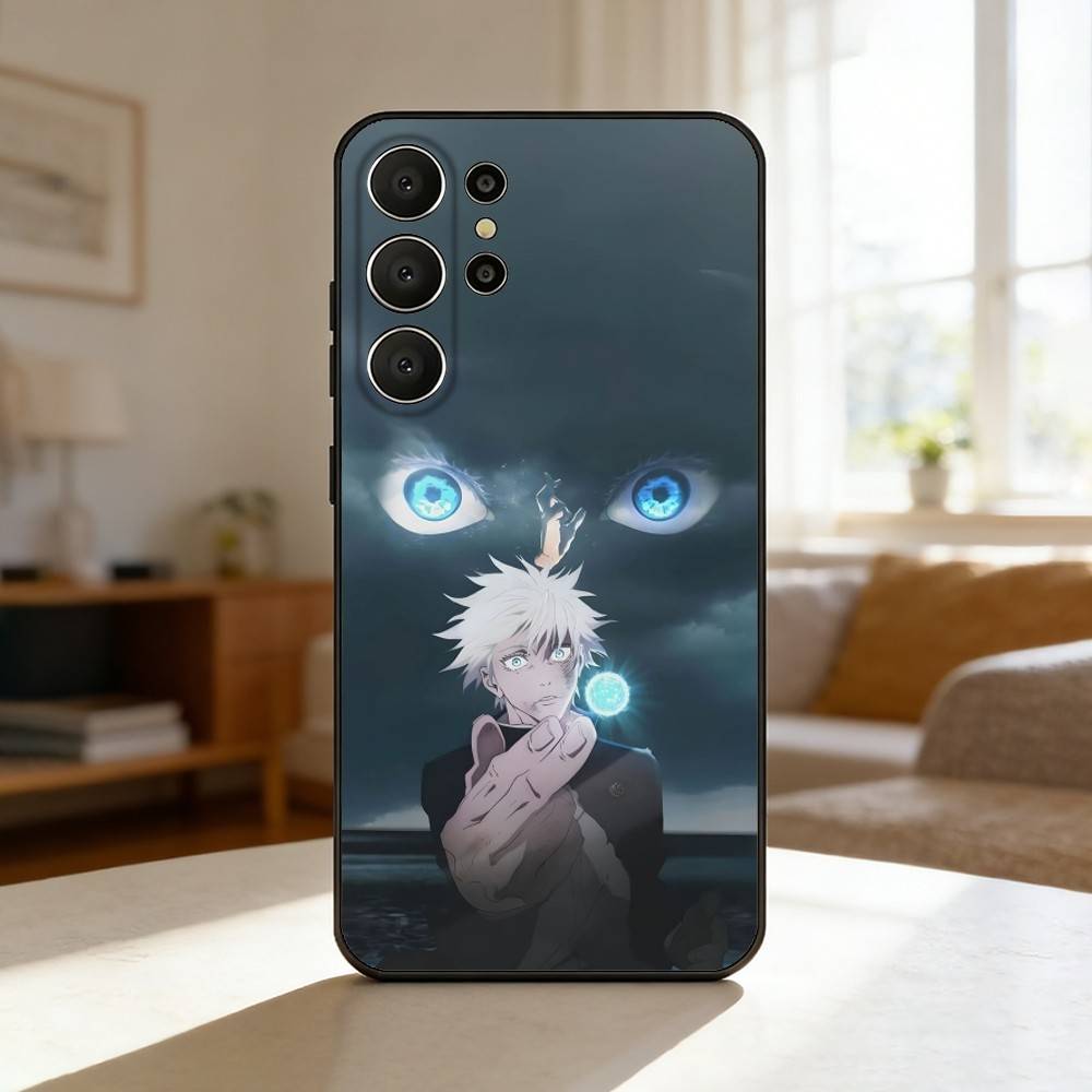 J-Jujutsu K-Kaisen S-Satoru Gojo Phone Case For Samsung S26,S25,S24,S21,S22,S23,S30,Ultra,S20,FE,Lite,10,9,Black Cover